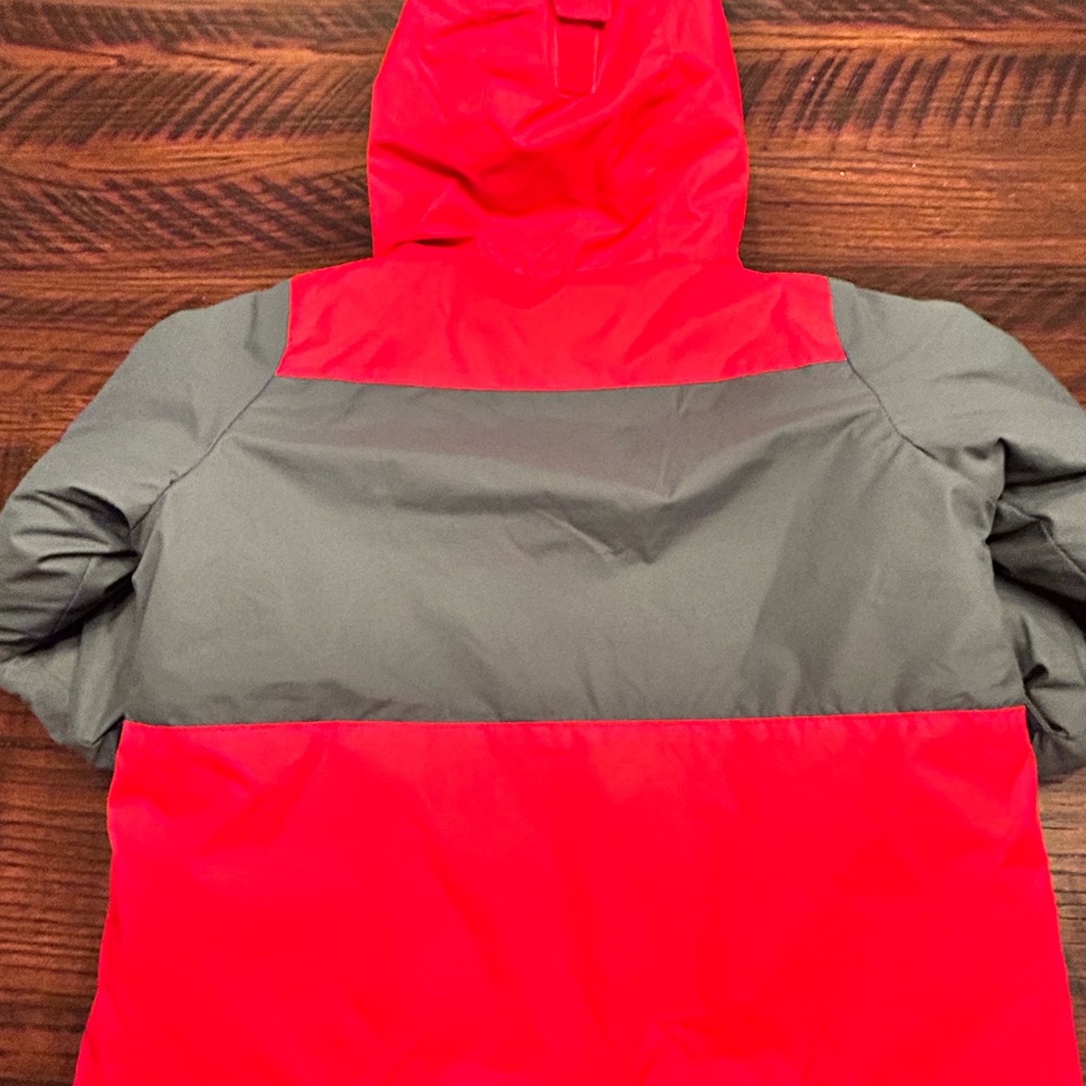 Kids Red and Gray Hooded Jacket